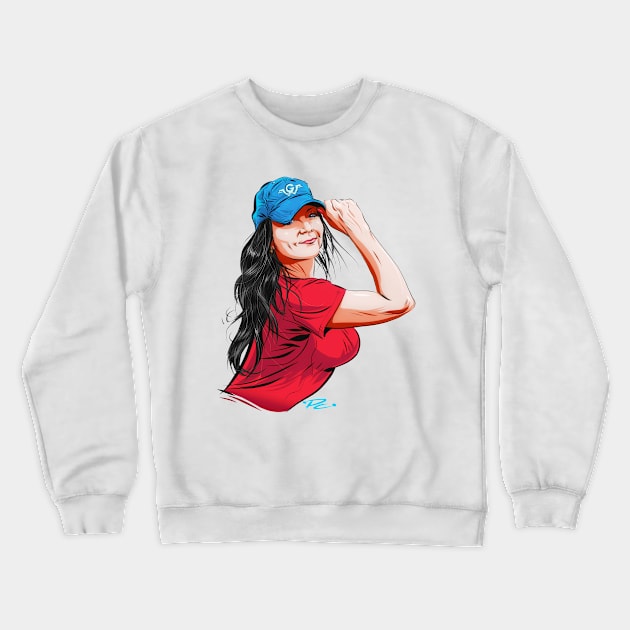 Gretchen Wilson - An illustration by Paul Cemmick Crewneck Sweatshirt by PLAYDIGITAL2020